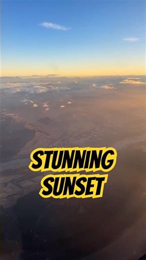 INCREDIBLE Airplane Window Sunset flying into Nelson #nz