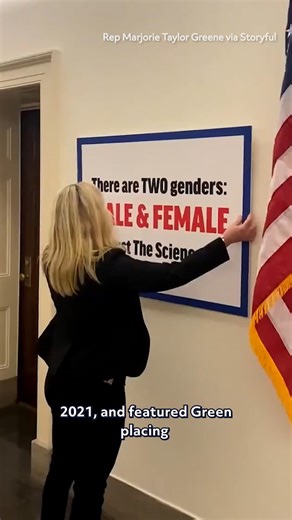 A video appearing to show Georgia Rep Marjorie Taylor Greene pasting a poster of a birthday note and drawing to Jeffrey Epstein attributed to Donald Trump outside her office was digitally altered. Storyful breaks-down the now debunked video. | storyful