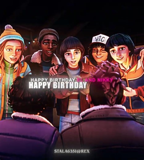 El and Nikki's birthday 🎉❤️ | Headlights - Alok & Alan Walker | Stranger Things Edit