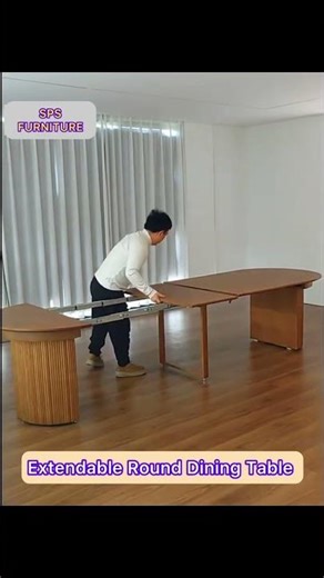 Extendable Round Dining Table 02 #diningtabledesign