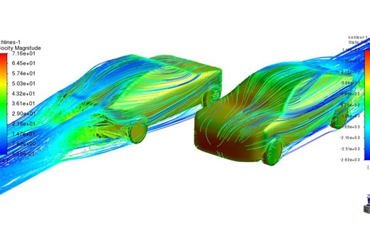 fluent仿真车辆交汇/错车（滑移网格）