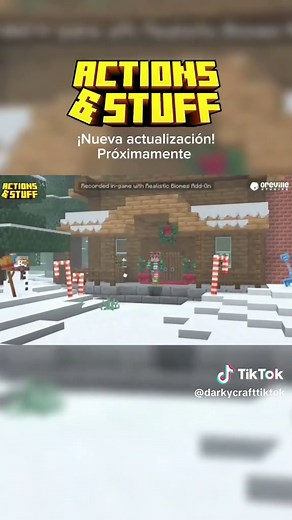 Actualización navideña de Actions and Stuff en Minecraft