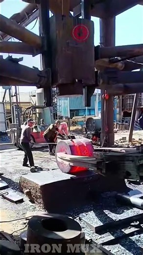 Creating Flanges Using Iron Billet #iron #flange