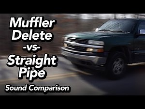 Muffler Delete Vs. Straight Pipe - Sound Comparison - 5.3L V8 - Silverado
