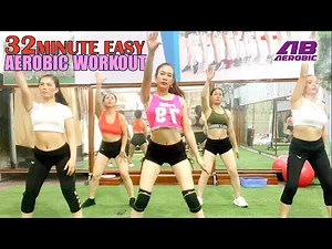 32 Minute Easy Aerobic Workout | Fat Burning & Full Body Toning Workout | AB Aerobic