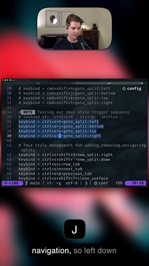 Ghostty pane and tab management is awesome