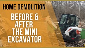 Mini Excavator Takes Down Abandoned House in Just 1 Hour | Full Demolition