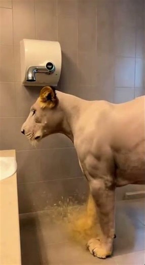 This Lion Lost ALL Its Feathers in Seconds 😳🦁🤣 #shorts #animals