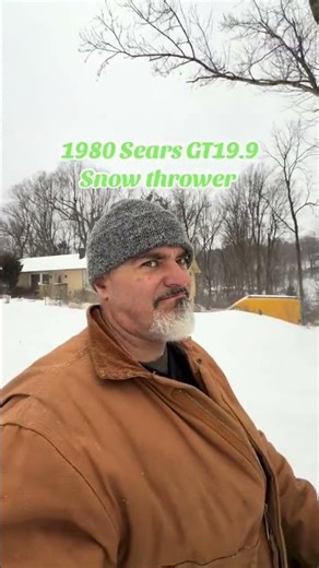 1980 Sears GT19.9 snow thrower. #sears #searssuburban #searstractor #gardentractor