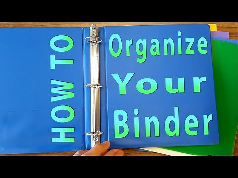 How To Organize Your Binder - Mr. Riedl
