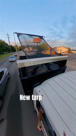 Dump truck tarp