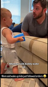When Mom says ‘wake him up’ and kids take it seriously😂 . . . #kidsoftiktok #kids #kidsfun BirdsPlanet.com | Jems99