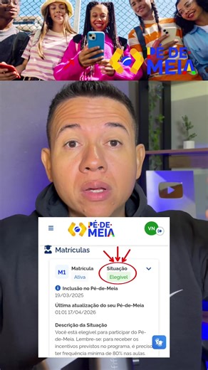Pé de meia 2026 maio: os alunos que vão receber 1600 de pé de meia! #cadastrounico #caixatem #pédemeia #ensinomédio #maio