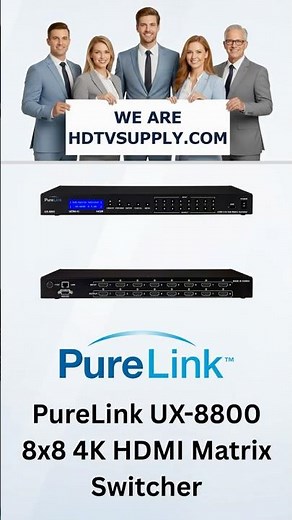 PureLink UX-8800 8x8 4K HDMI Matrix Switcher with HDCP 2.2