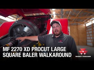 MF 2270 XD ProCut Large Square Baler Walkaround