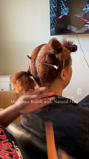 Loc’d & GOATED: Hair Freedom Versatility ?!? She’s definitely an IT girl! Just look at this beautiful color 🫶🏾 Service: Microlocs Braids with Natural Hair! March Booking Open Feb 1st 🩵 Located: Lawrenceville, GA 📍 ——————————————— I’m accepting new clients! TheBraidGoat.com (information under “Microlocs” tab) TheBraidGoat.as.me(booking &pricing) *Book Your Consultation TODAY 🤍* Text “microlocs” to 706-206-5764 for link! #microlocs #microlocsinstallation #microlocsstyle #microlocsretightening