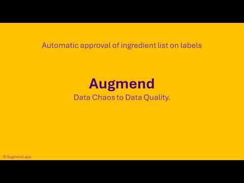 Automated approval of label ingredients in any language using Augmend