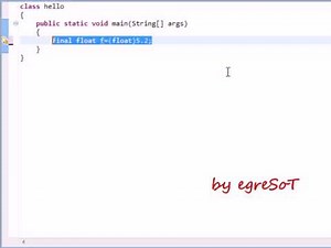 Java. Урок 8. Константы, типы данных и снова арифметика.