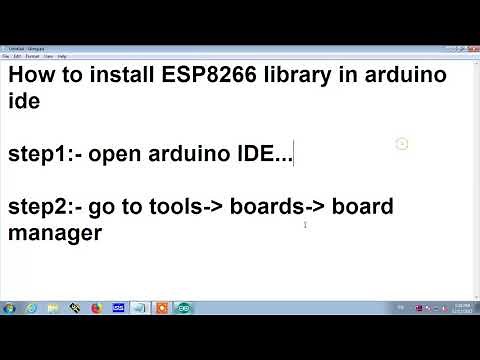 How to install ESP8266 library in arduino IDE