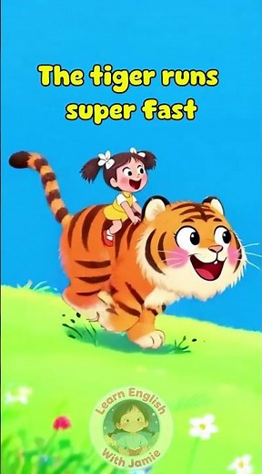 Learn About Tigers in English | Easy Animal English for Kids 🐯