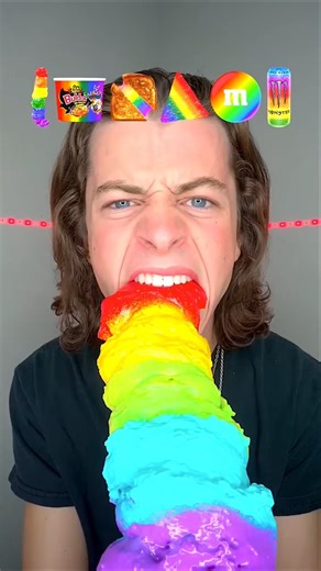 #food #funny #asmr #satisfying #candy #colors #unboxing #shorts #mukbang #eating #rainbow