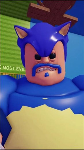 SONIC BARRY VS POLICE BARRY'S PRISON RUN! (OBBY) #roblox #ytshorts #trending