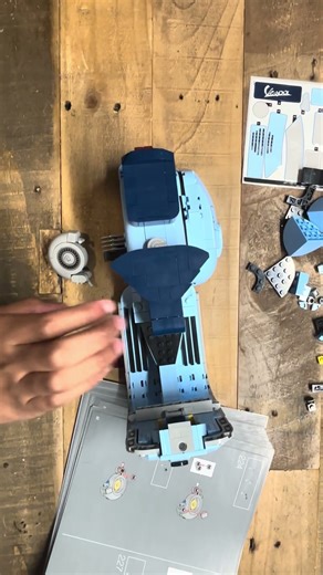 Day 228 of 1 step each day (Lego Vespa set 10298) #lego