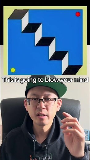 The STAIRCASE Will blow your mind! #viralvideo #opticalillussion #illusion#mindtwister