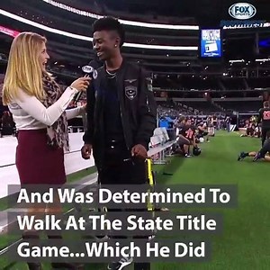 512K views · 2.7K reactions | Refugio High School's Casey Henderson was told he had an 8% chance of walking again after a neck injury in the second game of the season left him paralyzed. His goal was to walk during the Texas Football State Championships. Casey Henderson is a man of his word. #UILonFOX #TheScoop | FanDuel Sports Network Southwest | Facebook