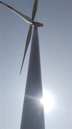 wind turbine instalation done 👍#windpower #windturbine #greenenergy #greenenergy #construction