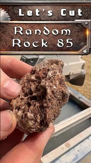Cutting Open Random Rock 85 Reveals a Strange White Interior