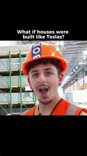 What if houses were built like Teslas? #construction #shorts