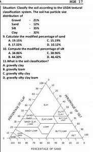 Situation: Classify the soil according to the USDA textural cla... | Filo