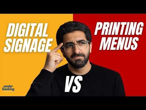 Stop Printing Menus, Use Digital Signage