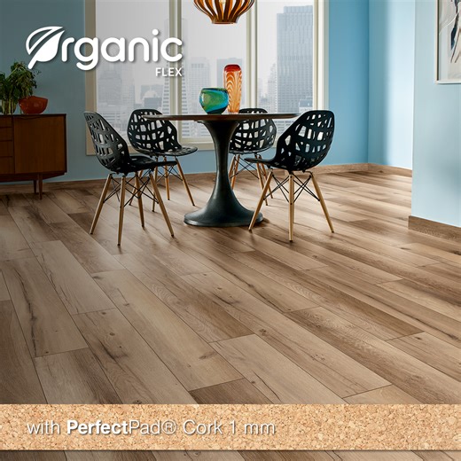 Krono Original Official | 𝐎𝐫𝐠𝐚𝐧𝐢𝐜 𝐅𝐥𝐞𝐱 laminate flooring has a bottom layer called 𝐏𝐞𝐫𝐟𝐞𝐜𝐭Pad® made from 1mm cork. Thanks to this sustainable material, you do not... | Instagram