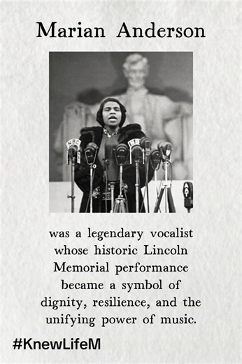 👉 Denied a Stage — So She Sang for a Nation. Marian Anderson was a world-renowned contralto whose talent transcended borders — yet in 1939, she was denied the opportunity to perform at a prominent Washington, D.C. venue because of segregation. Instead of allowing her voice to be silenced, history shifted. She performed on the steps of the Lincoln Memorial before a crowd of more than 75,000 people. No anger. No spectacle. Just extraordinary talent meeting unshakable dignity. Sometimes the most p