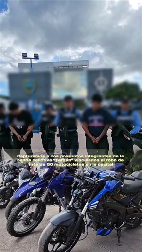 Funcionarios del Departamento de Delitos Contra la Propiedad de la DPI captura a dos presuntos integrantes de la banda delictiva “Tarzán” vinculados al robo de más de 50 motocicletas en la capital
