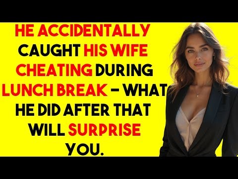 He ACCIDENTALLY caught his wife CHEATING during LUNCH BREAK — what he did after will SURPRISE you