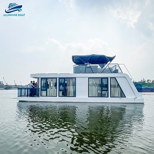 [Hot Item] New Design House Boat Luxury Aluminum Pontoon Houseboat for Sale