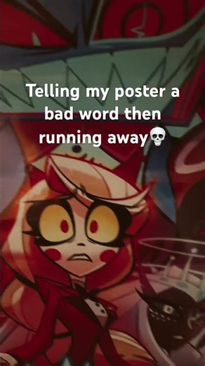Telling my poster a bad word #funny #trend