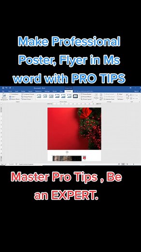 Master Pro Tips | Make Professional Poster, Flyer in Ms Word with PRO TIPS