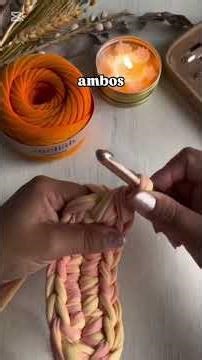 How to knit a beautiful bag with t-shirt yarn