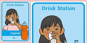 Drink Station Display Poster