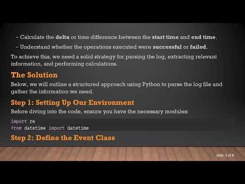 Understanding Log Parsing in Python: Calculate Time Delays and Success Status