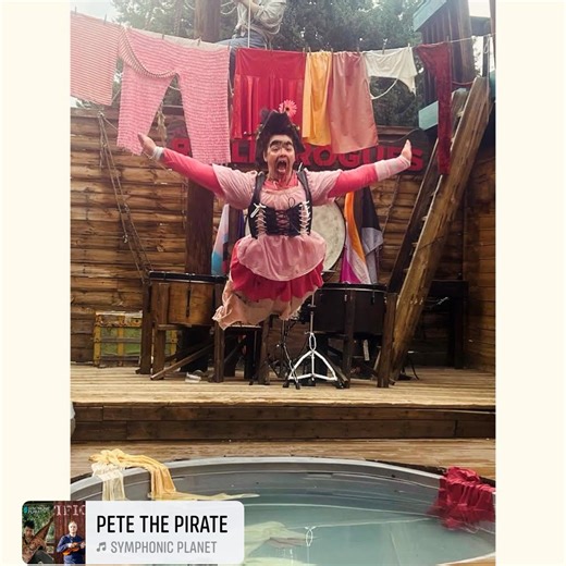 Come Visit Gerty and Sprout this Pirate Weekend at the Colorado Renaissance Festival 🏴‍☠️! Your favorite stowaways await you… hurry before the rum’s gone!! 💦 | Washing Well Wenches
