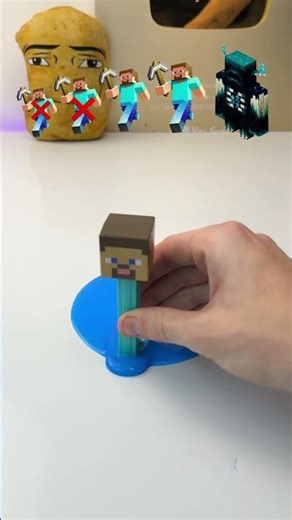 Which STEVE will clean it up?🤔 #minecraft