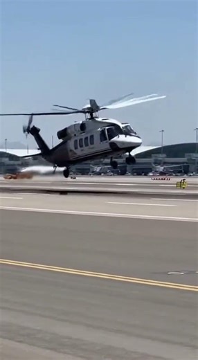 Runway Side View of Helicopter Emergency Landing 🚁 | Realistic AI Video