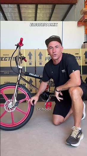 Custom Electric BMX With Red Skyway Wheels #ebikes #bike #bmx