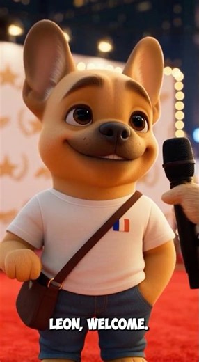 Léon Gives an Interview on the Red Carpet! 🎤🐶