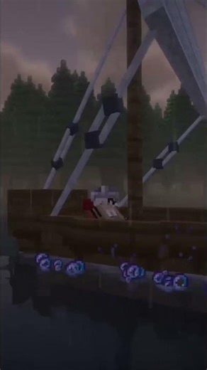 Minecraft Ship Survival: Crash, Fish, and Fight Wolves! #shorts #minecraft #survival #gaming